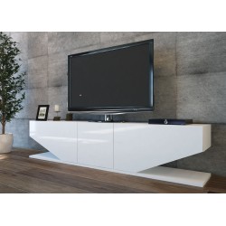 Mueble de TV VIOLET, bilaminado blanco brillo