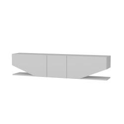 Mueble de TV VIOLET, bilaminado blanco brillo