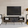 Mueble de TV SIMON, bilaminado mármol negro