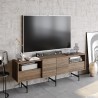 Mueble de TV SIMON, bilaminado nogal