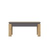 Mesa baja PHILIPPA, bilaminado roble con gris oscuro