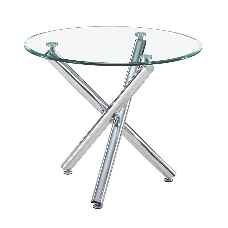 Mesa DESIREE NEW, cromada, cristal