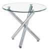 Mesa DESIREE NEW, cromada, cristal