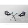Mesa DESIREE NEW, cromada, cristal