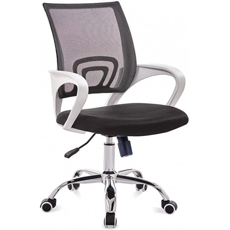 Sillón de oficina FISS NEW, brazos blanco, basculante