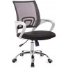Sillón de oficina FISS NEW, brazos blanco, basculante