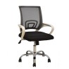 Sillón de oficina FISS NEW, brazos blanco, basculante