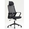 Sillón de oficina MARIO, alto, negro