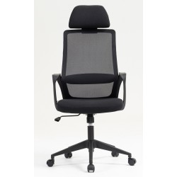 Sillón de oficina MARIO, alto, negro