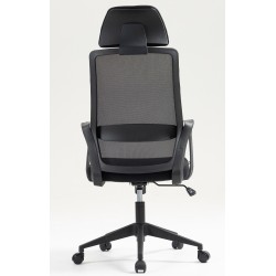 Sillón de oficina MARIO, alto, negro