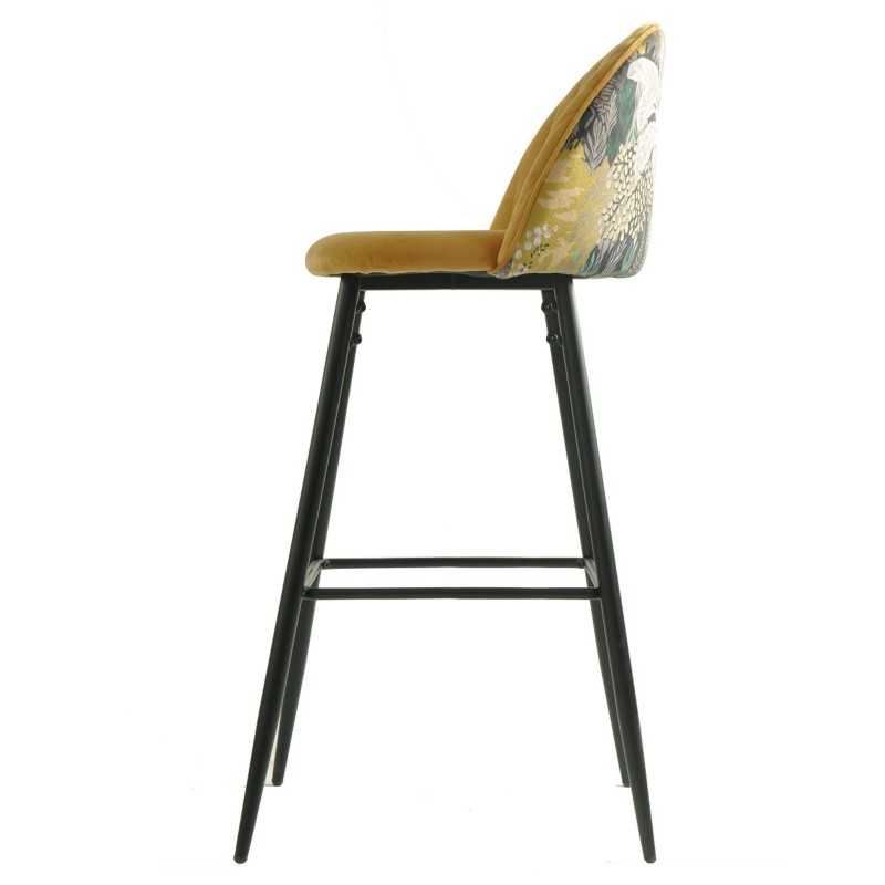 Taburete PALM YELLOW, metal