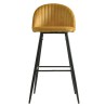 Taburete PALM YELLOW, metal