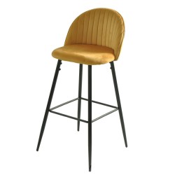 Taburete PALM YELLOW, metal