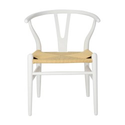 Silla WISH, madera de haya, blanca