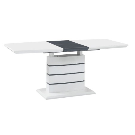 Mesa CHAMBERY, extensible, lacada blanca