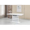 Mesa CHAMBERY, extensible, lacada blanca