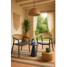 Sillón IBIZA, apilable, tratamiento anti UV, polipropileno gris oscuro