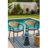 Sillón IBIZA, apilable, tratamiento anti UV, polipropileno gris oscuro