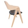 Sillón JARSY, madera de hevea, natural