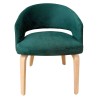 Sillón VISEU, contrachapado de madera de hevea, natural