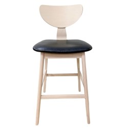 Taburete DUBLIN, madera de hevea, natural