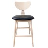 Taburete DUBLIN, madera de hevea, natural