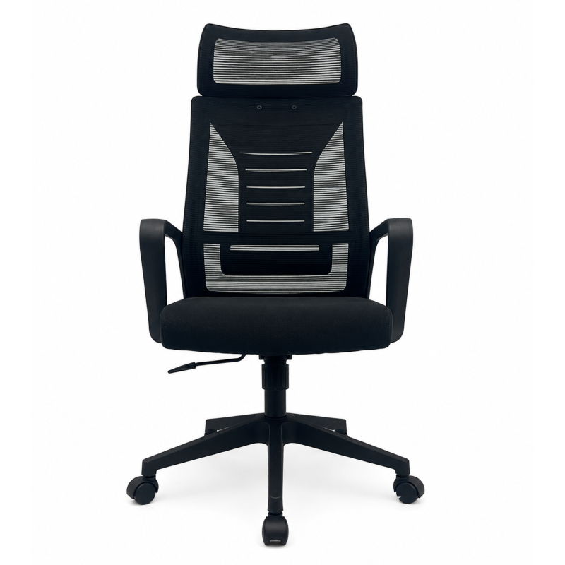 Sillón de oficina UTRECH, alto, negro