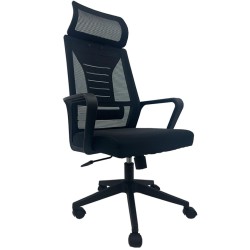 Sillón de oficina UTRECH, alto, negro