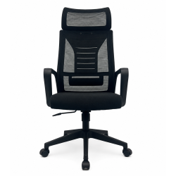 Sillón de oficina UTRECH, alto, negro