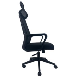 Sillón de oficina UTRECH, alto, negro