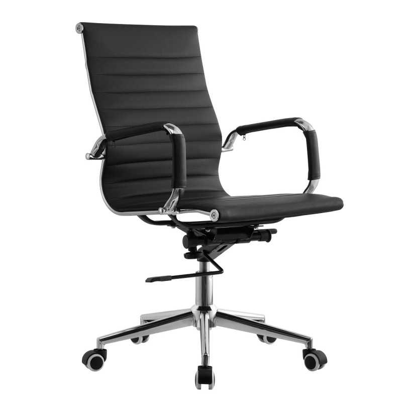 Sillón de oficina OLIVER, giratorio, regulación de altura, basculante profundo