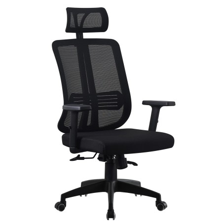 Sillón de oficina VITRÉ, alto, negro