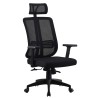 Sillón de oficina VITRÉ, alto, negro
