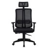 Sillón de oficina VITRÉ, alto, negro