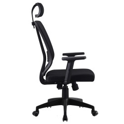 Sillón de oficina VITRÉ, alto, negro