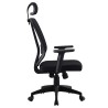 Sillón de oficina VITRÉ, alto, negro