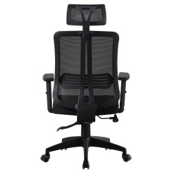 Sillón de oficina VITRÉ, alto, negro