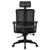 Sillón de oficina VITRÉ, alto, negro