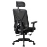 Sillón de oficina CLISSON, alto, negro