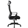 Sillón de oficina MELLAC, alto, negro
