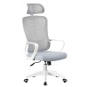 Sillón de oficina MELLAC, alto, blanco