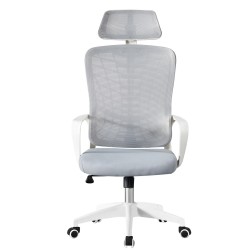 Sillón de oficina MELLAC, alto, blanco
