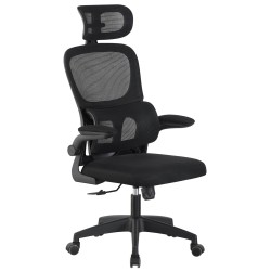 Sillón de oficina BERNAY, alto, negro