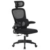 Sillón de oficina BERNAY, alto, negro