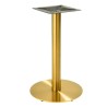 Base de mesa BOMBAY 72DO, acero inoxidable, dorada, base de acero de 8 mm. 45 cms de diámetro