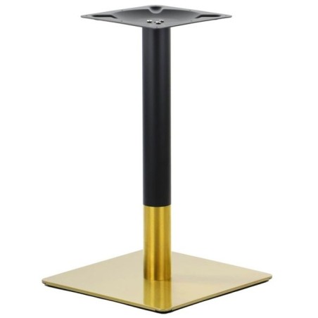 Base de mesa VERSALLES NEW 72 CUDO, dorada y negra, 45 x 45 cms