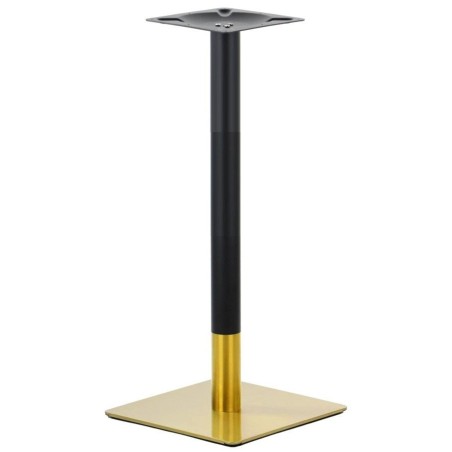 Base de mesa VERSALLES NEW 110 CUDO, alta, dorada y negra, 45 x 45 cms