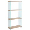 Estantería OSIRIS NEW, madera, cristal templado