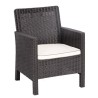 Sillón ADRIATICO, polipropileno marrón chocolate
