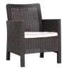 Sillón ADRIATICO, polipropileno marrón chocolate